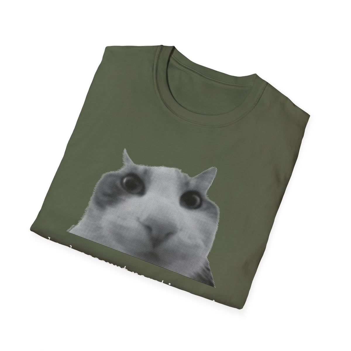 Cat Meme Unisex T-Shirt — "bank account negative again" Funny Graphic Tee