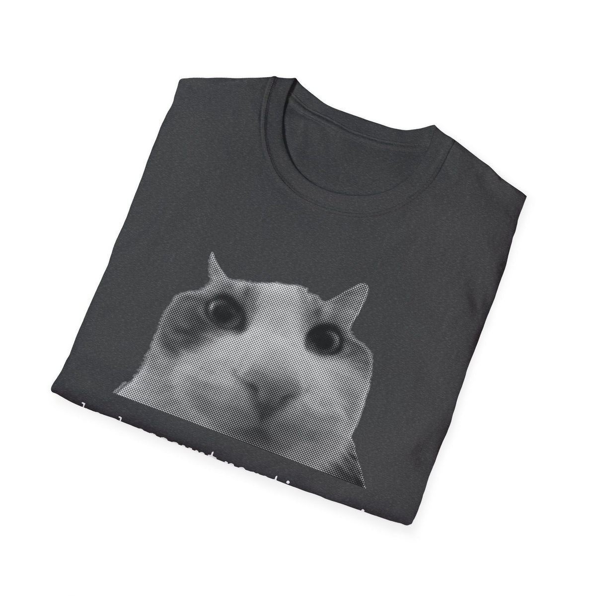 Cat Meme Unisex T-Shirt — "bank account negative again" Funny Graphic Tee
