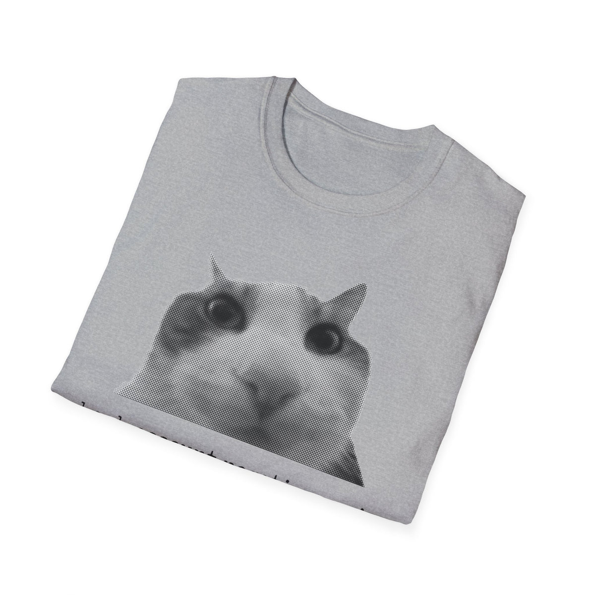Cat Meme Unisex T-Shirt — "bank account negative again" Funny Graphic Tee