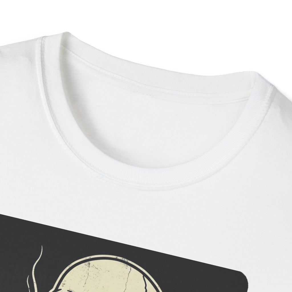 What Addiction? Skull Smoking & Bottle Graphic T-Shirt — Retro Style Tee