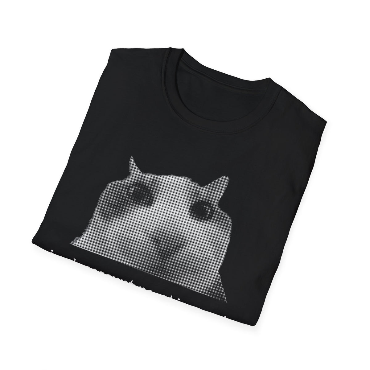 Cat Meme Unisex T-Shirt — "bank account negative again" Funny Graphic Tee