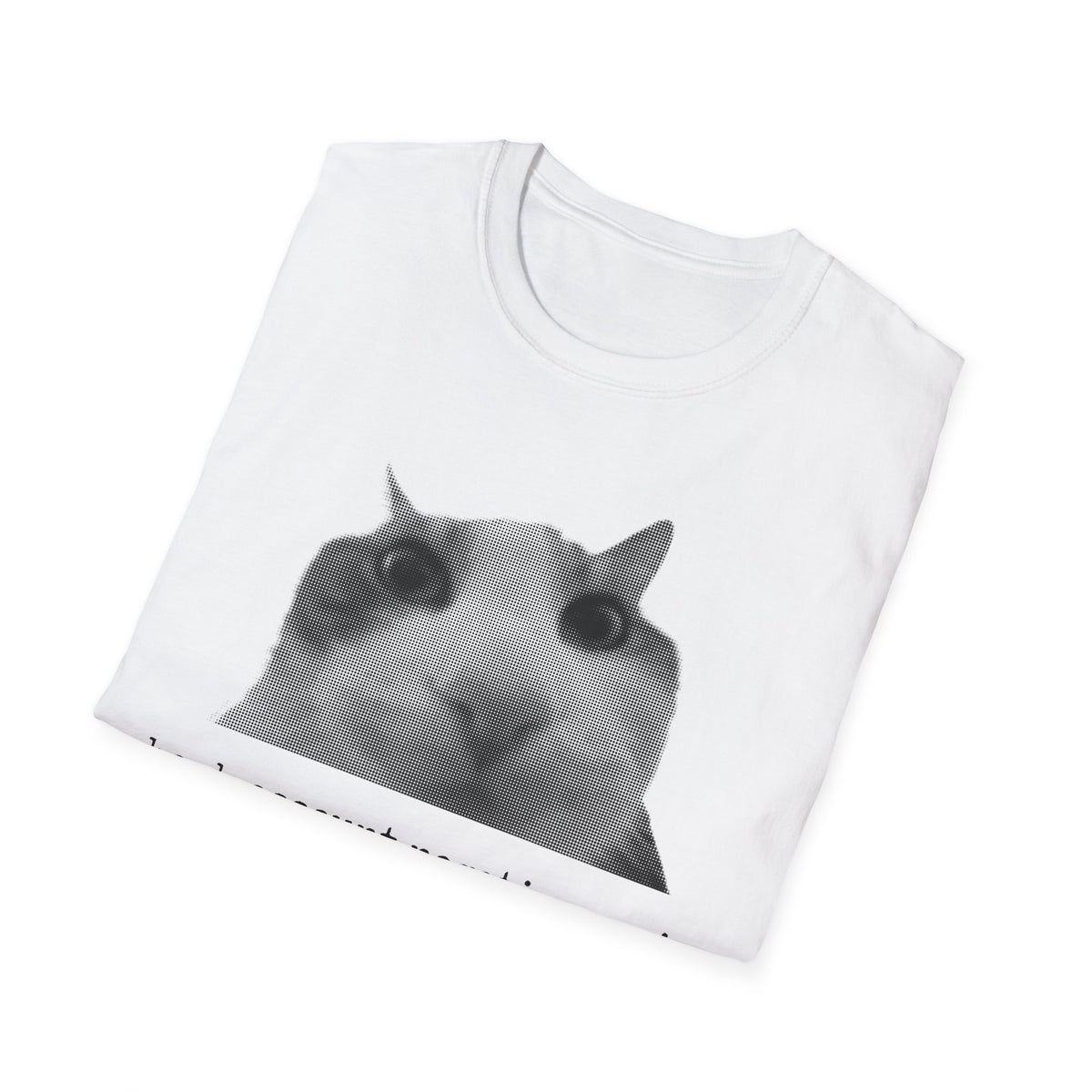 Cat Meme Unisex T-Shirt — "bank account negative again" Funny Graphic Tee