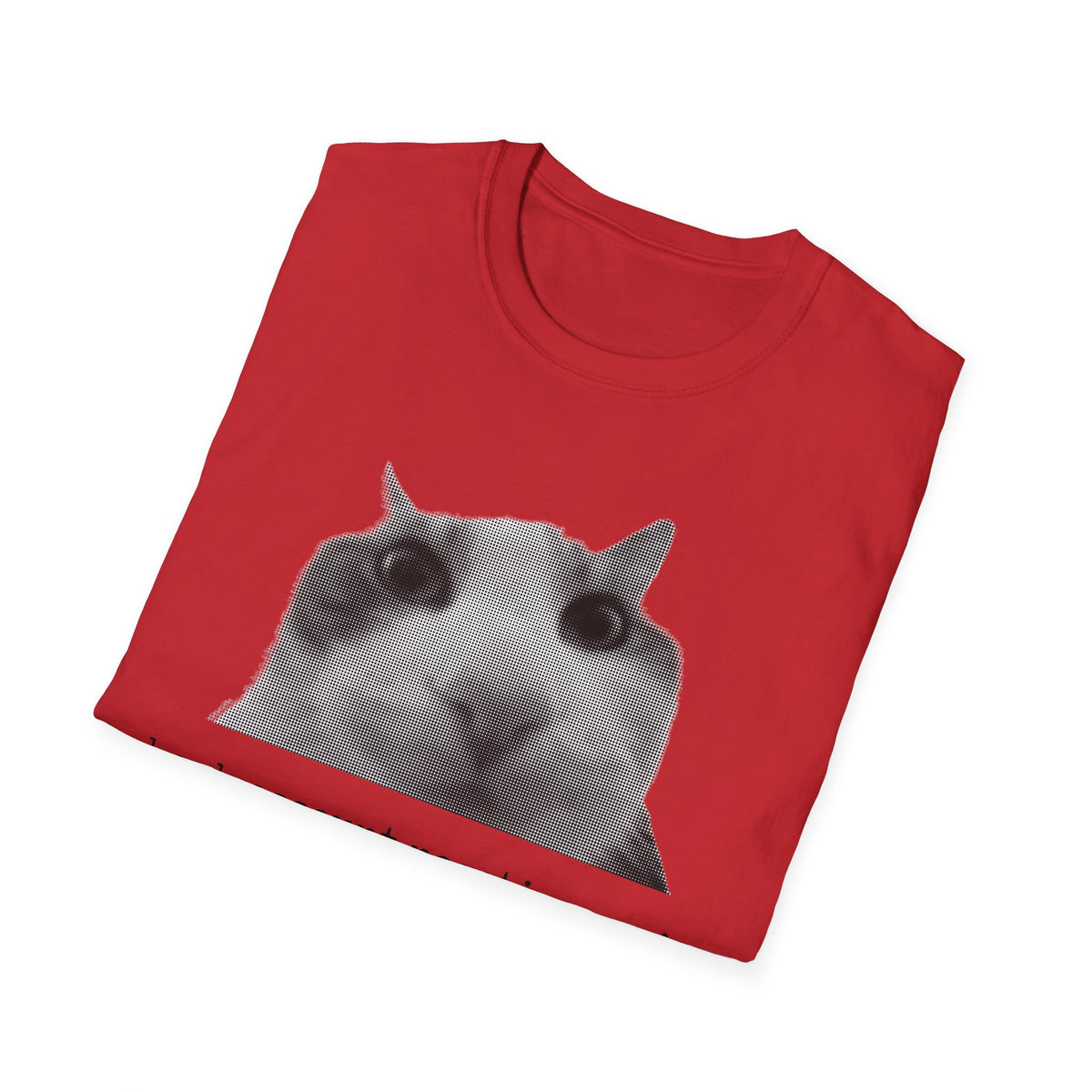 Cat Meme Unisex T-Shirt — "bank account negative again" Funny Graphic Tee